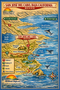 Map of San Jose del Cabo, Baja California