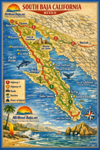 Map of South Baja California